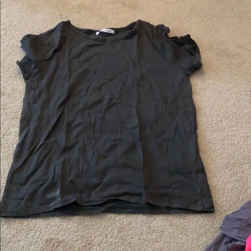 Zara grey distressed tee size small
